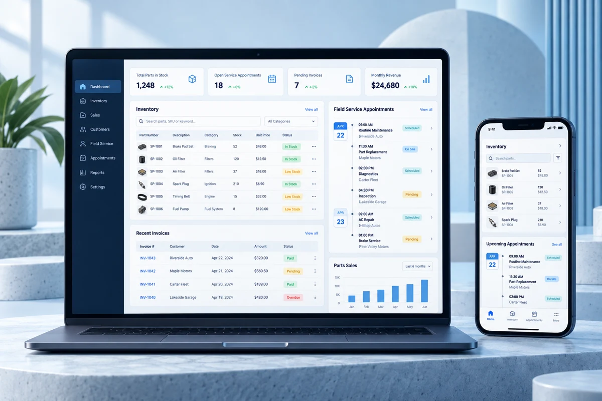 Concept cover: Spare CRM - Business Operations Suite — software project by Yabesh