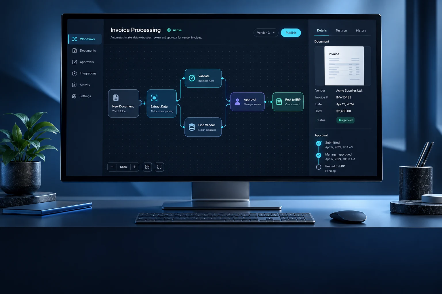 Illustrative automation service concept