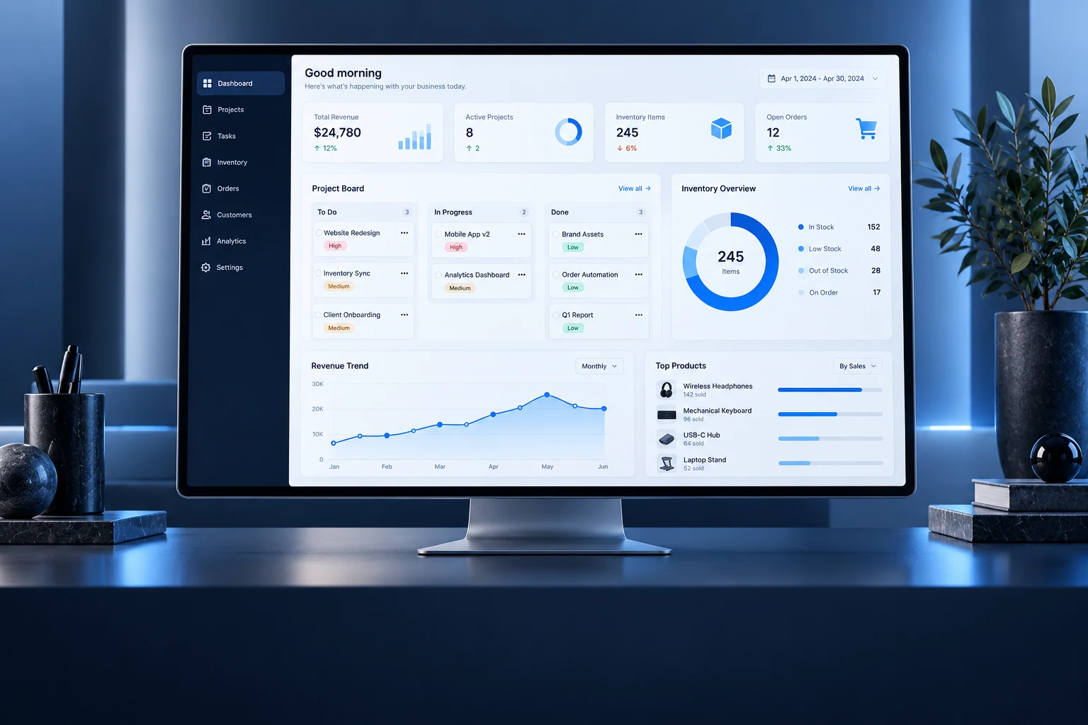 Illustrative software service concept